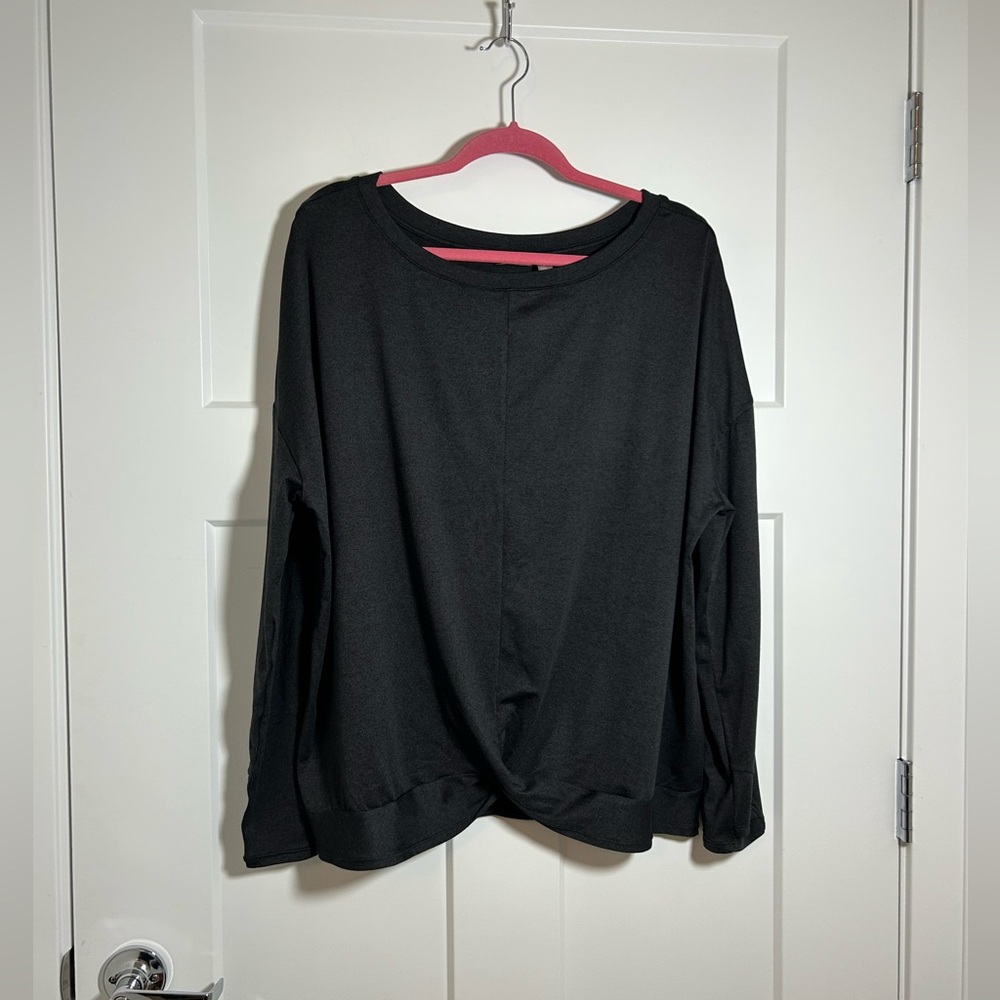 Zella plus size long sleeve athletic top